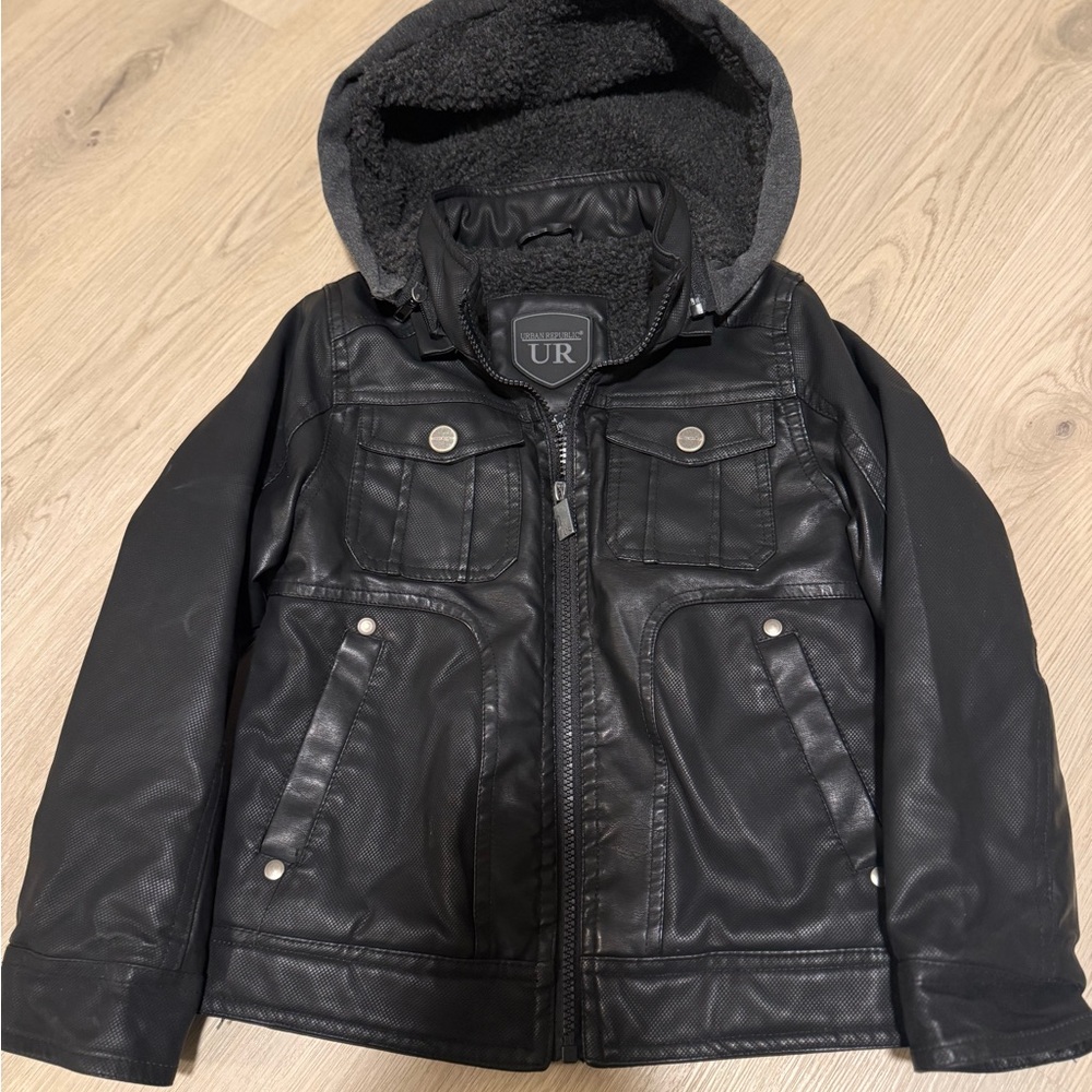 Urban Republic Kids Black Hooded Jacket